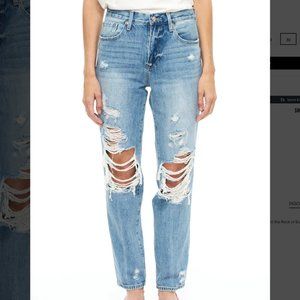 PRESLEY HIGH RISE RELAXED ROLLER - ROCK OR BUST - SIZE 30